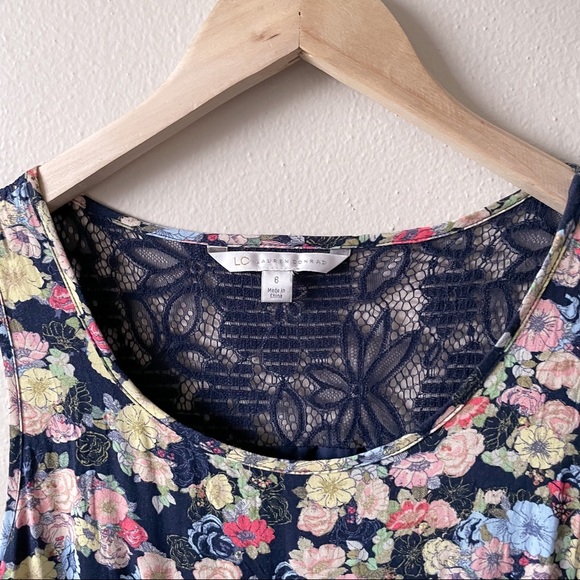 LC Lauren Conrad Fit & Flare Floral Lace Dress - Picture 3 of 13